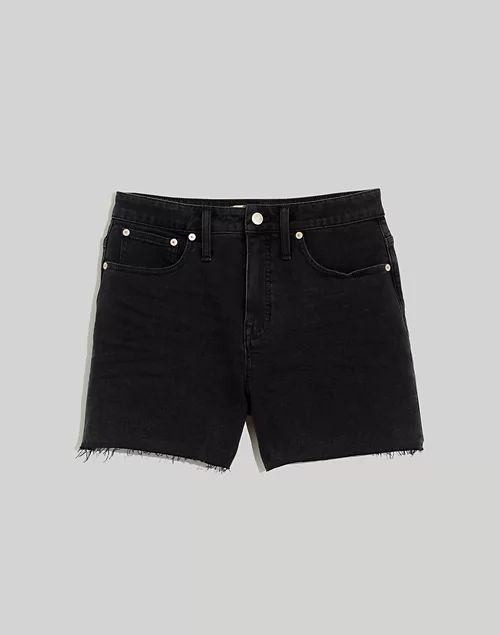 Curvy High-Rise Denim Shorts in Lunar Wash | Madewell