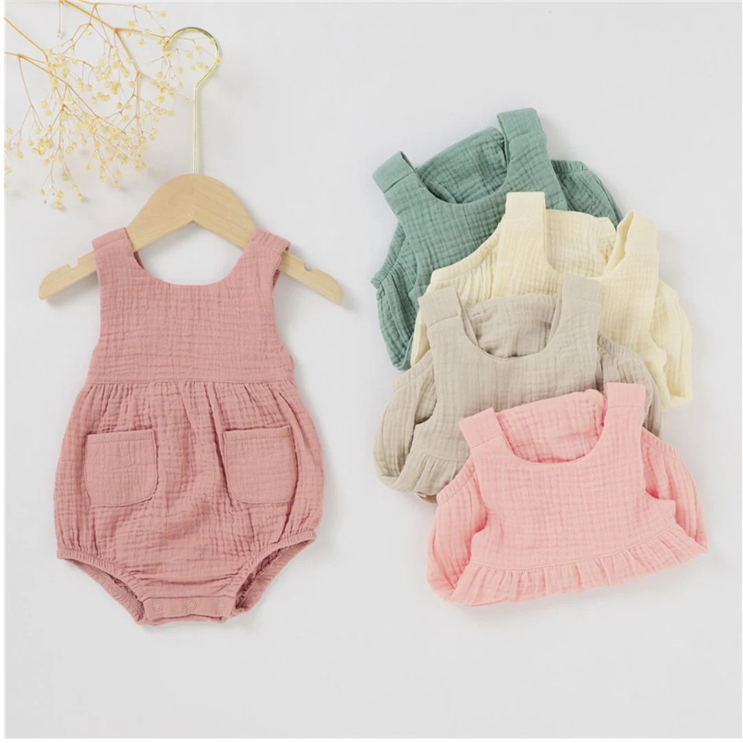 Organic Cotton Muslin Bubble Romper, Baby Summer Outfit, Infant Summer Outfit, Bubble Romper, Uni... | Etsy (US)