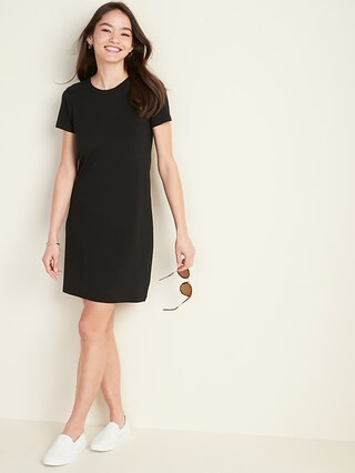 Fitted Crew-Neck Tee Dress for Women | Old Navy (US)