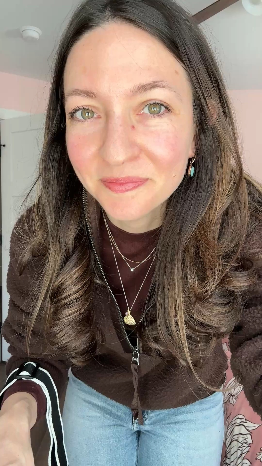 Love this @Varley fleece for those in between days where you don’t need a coat but it’s still a little chilly! Also, chocolate brown for spring feels so fresh & unexpected! 

#LTKmomlife #LTKgrwm #LTKootd