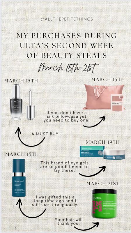 Ulta’s second week of beauty steals begins on March 15th and I think the second weeks steals are even better than the first weeks! Here are my recommendations of what to purchase and some of the items I’ll be purchasing 🤍

#LTKbeauty #LTKsalealert #LTKfindsunder50