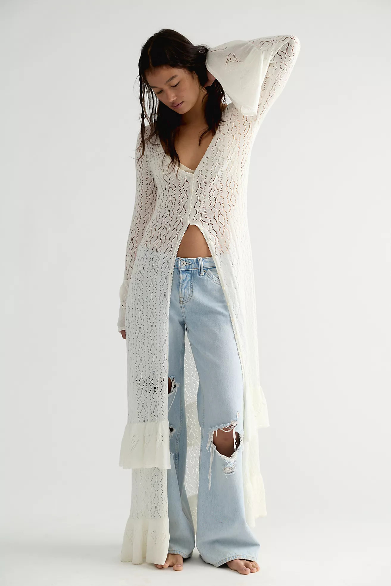 Spell Jessa Pointelle Duster | Free People (Global - UK&FR Excluded)