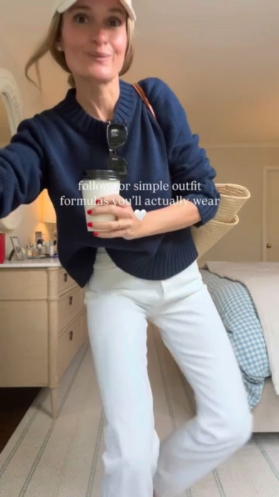 the easy Friday formula 🤍

a great pair of jeans (mine are @agolde 90’s in marshmallow), a soft cotton crewneck @Tuckernuck , and the kind of accessories that make it feel a little more *done* without being fussy — a @ralphlauren baseball cap and a raffia bag for warm-weather ease.

it’s the uniform I keep coming back to because it just works.

if you like outfit formulas you’ll actually wear, follow along — I post elevated everyday looks, weekend uniforms, and my favorite finds 🤍

✨sizing: My bag is old Sezane, but linking similar here! Everything else is exactly what I’m wearing ❤️ sweater: sized up 1 to a medium for a more relaxed fit Tee: runs tts in a small. Jeans: run tts in a 25

#ootd #everydaystyle #outfitinspiration #classicstyle #momstyle

#LTKgrwm #LTKmomlife #LTKSeasonal