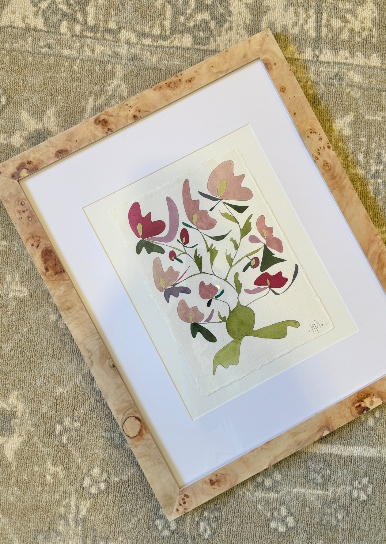Framed my cherished print from Artist, Hannah P Morris in a classic burl wood frame with matte finish. 

#LTKBeauty #LTKselfcare #LTKHome