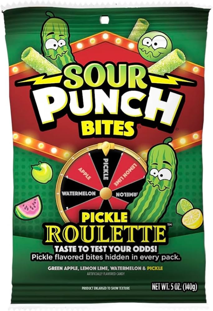 Sour Punch Bites Pickle Roulette, 5 Oz Bag | Amazon (US)