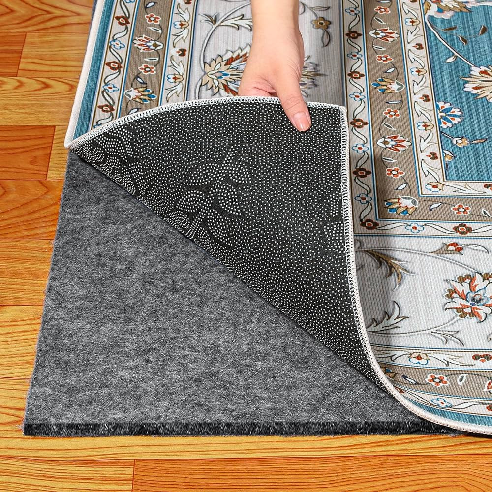 Waterproof Rug Pad, 1/4” Thick 6x9 ft Under Area Rug Carpet Pad, Non Slip Felt Rug Pads for Har... | Amazon (US)