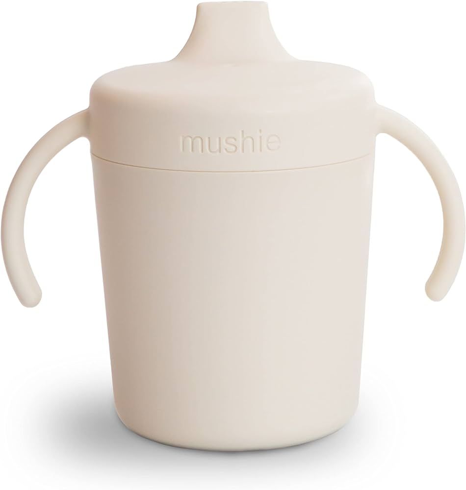 mushie Trainer Sippy Cup | Made in Denmark | Leak Resistant Twist-Off Lid & Handles | Plastic |6 ... | Amazon (US)