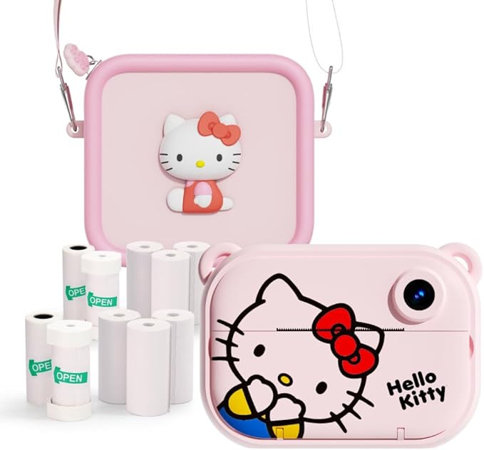 Bundle Hello Kitty Instant Print Digital Camera, Hello Kitty Bag, 2 Print Refill Sets - Model P b... | Amazon (US)