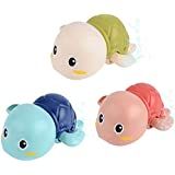 TOHIBEE Bath Toys, 3 Pack Cute Swimming Turtle Bath Toys for Toddlers 1-3, Floating Wind Up Toys ... | Amazon (US)
