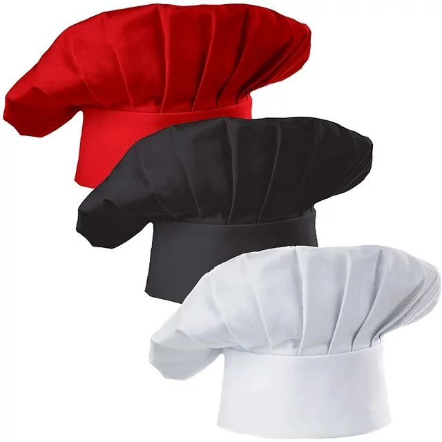 Yirtree Chef Hat Adult Adjustable Elastic Baker Kitchen Cooking Chef Cap Professional Stretchy Ad... | Walmart (US)