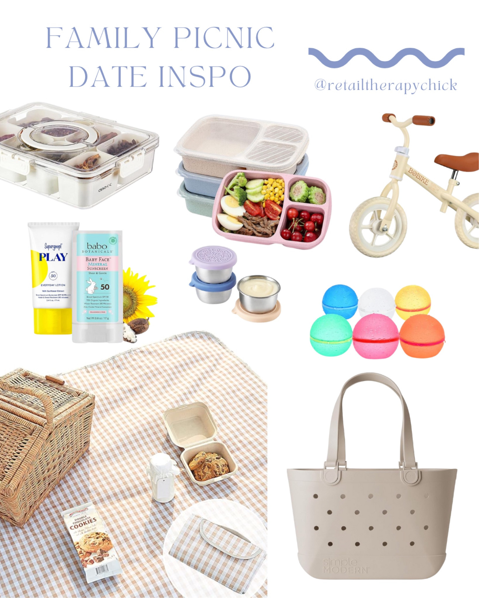 Be ready for picnic weather with these essentials 

The reusable water balloons are always a hit on our picnics or at the beach 

#picnic
#picnicaccessories
#kidsbike
#kidstoy
#sunblock
#charcuterie
#familyfinds
#summertoys
#summerfind
#beachday

#LTKkids #LTKfamily #LTKfindsunder50