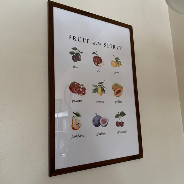 Fruit of the Spirit Wall Art, Scripture Wall Art Digital Download, Christian Home Decor, Vintage ... | Etsy (US)