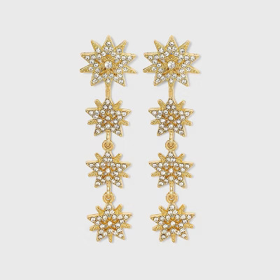 SUGARFIX by BaubleBar Starburst Drop Earrings - Metallic Gold | Target