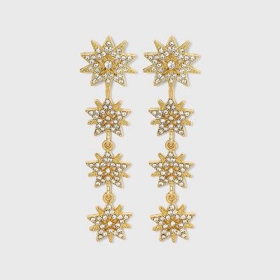 SUGARFIX by BaubleBar Starburst Drop Earrings - Metallic Gold | Target