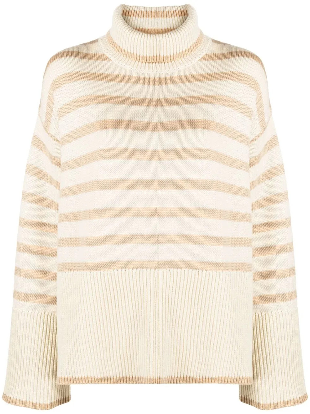 TOTEME horizontal-stripe Turtleneck Jumper - Farfetch | Farfetch Global
