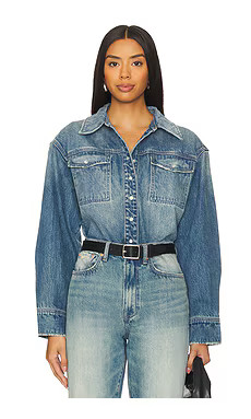 GRLFRND Michaela Denim Shirt in Jackson from Revolve.com | Revolve Clothing (Global)