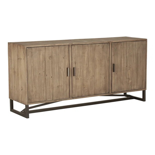 Rishaan 67.75'' Wide Pine Solid Wood Sideboard | Wayfair North America