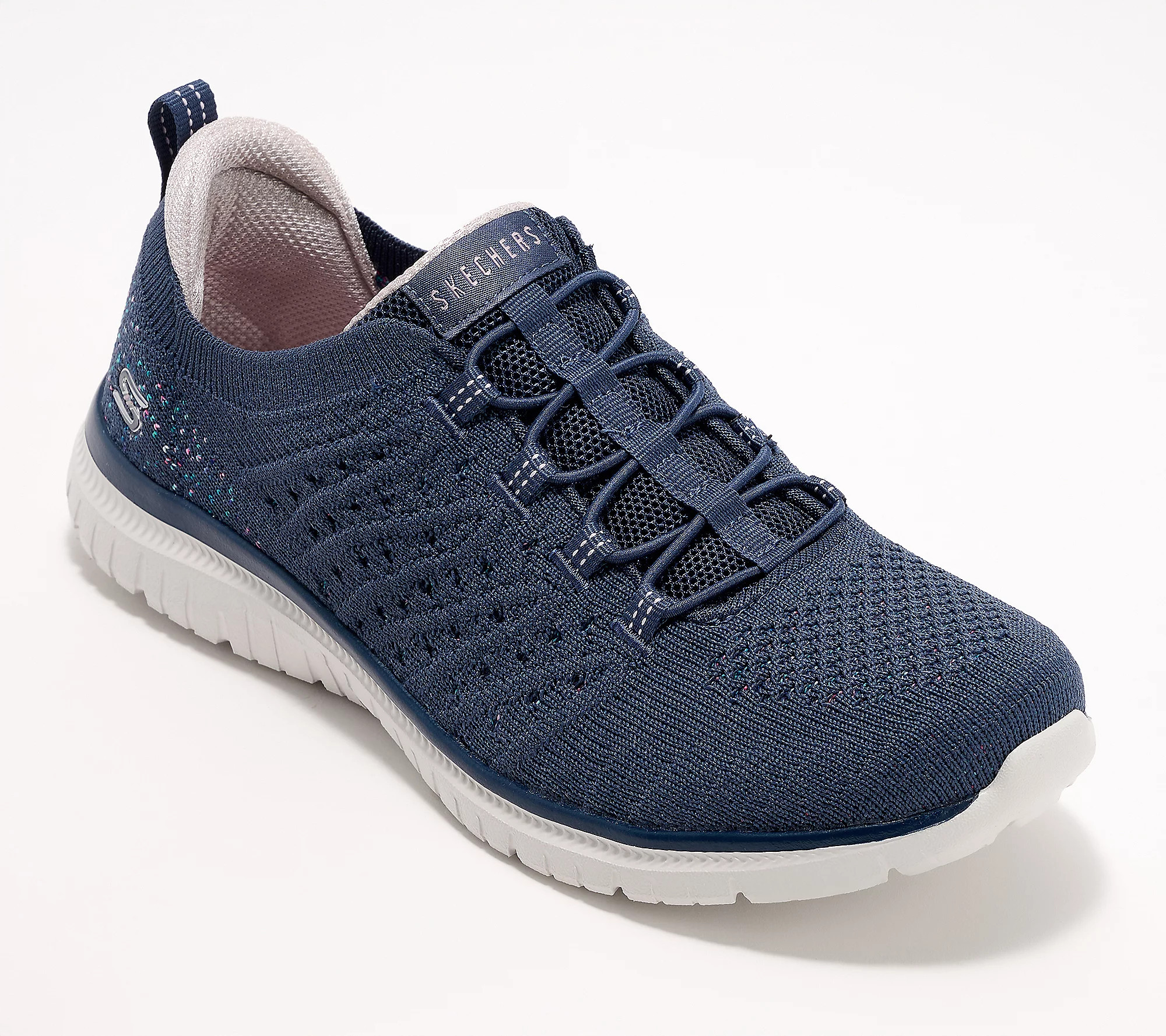 Skechers Virtue Vegan Washable Space Dye Bungee Sneakers | QVC