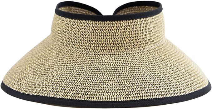 San Diego Hat Company Women's Ultrabraid Visor with Ribbon Binding, and Sweatband | Amazon (US)