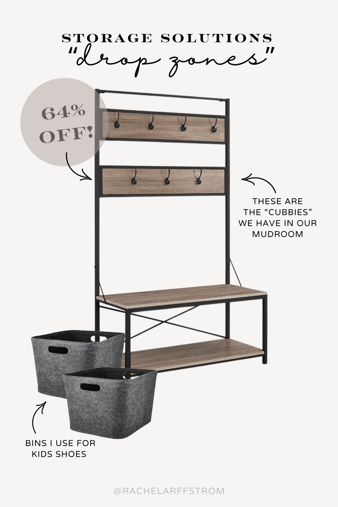 Storage solutions for entry “drop zones”. Our boys know to hang up backpacks and coats, take off and put away shoes and it helps having these easy storage solutions for all of it! 

#LTKhome #LTKCyberWeek