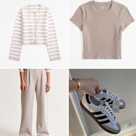 Totally in love with Taupe this season. Perfect monochromatic look. #abercrombie #adidas #samba #taupe 

#LTKworkwear #LTKfindsunder100 #LTKstyletip