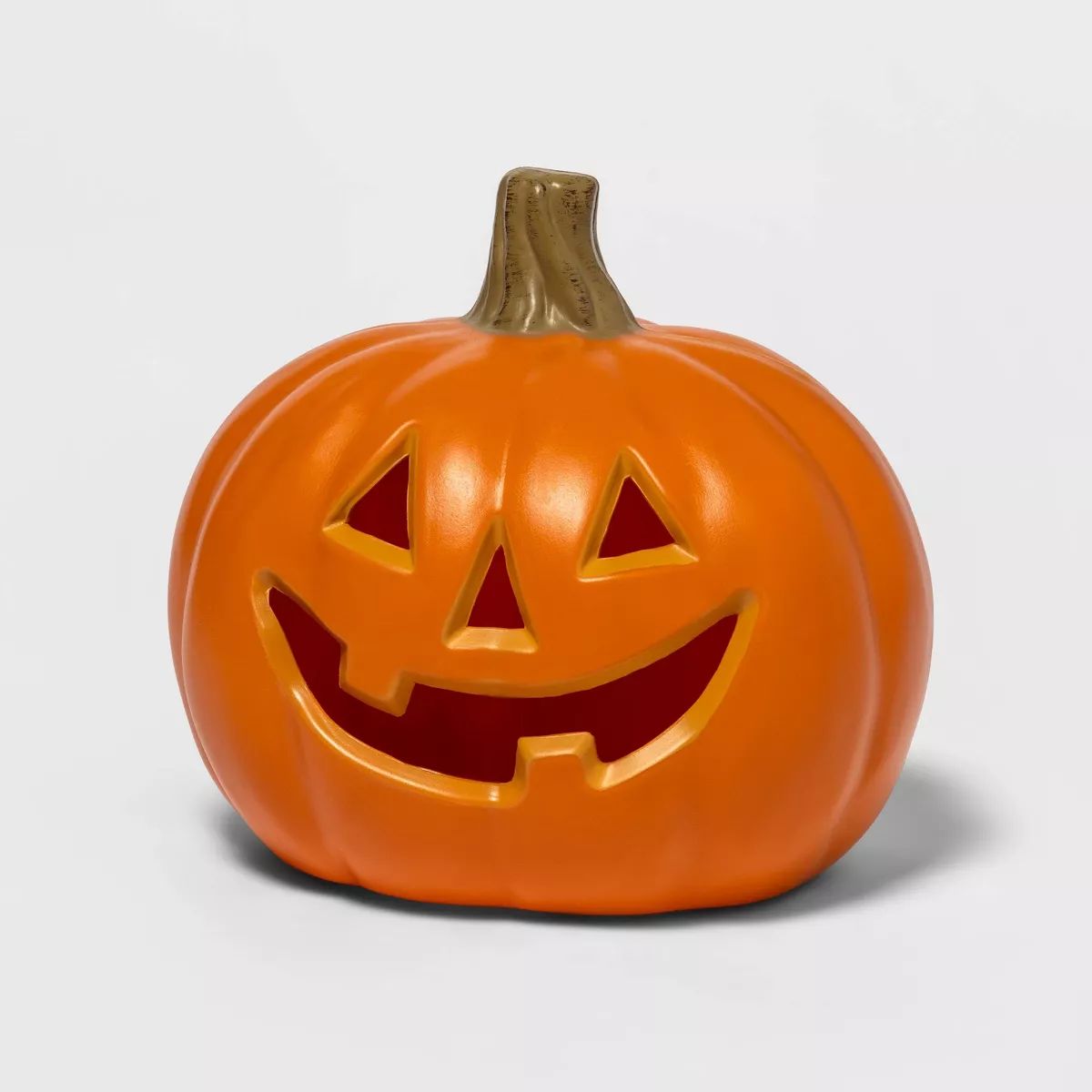 8" Light Up Pumpkin with 2 Teeth Halloween Decorative Prop - Hyde & EEK! Boutique™ | Target