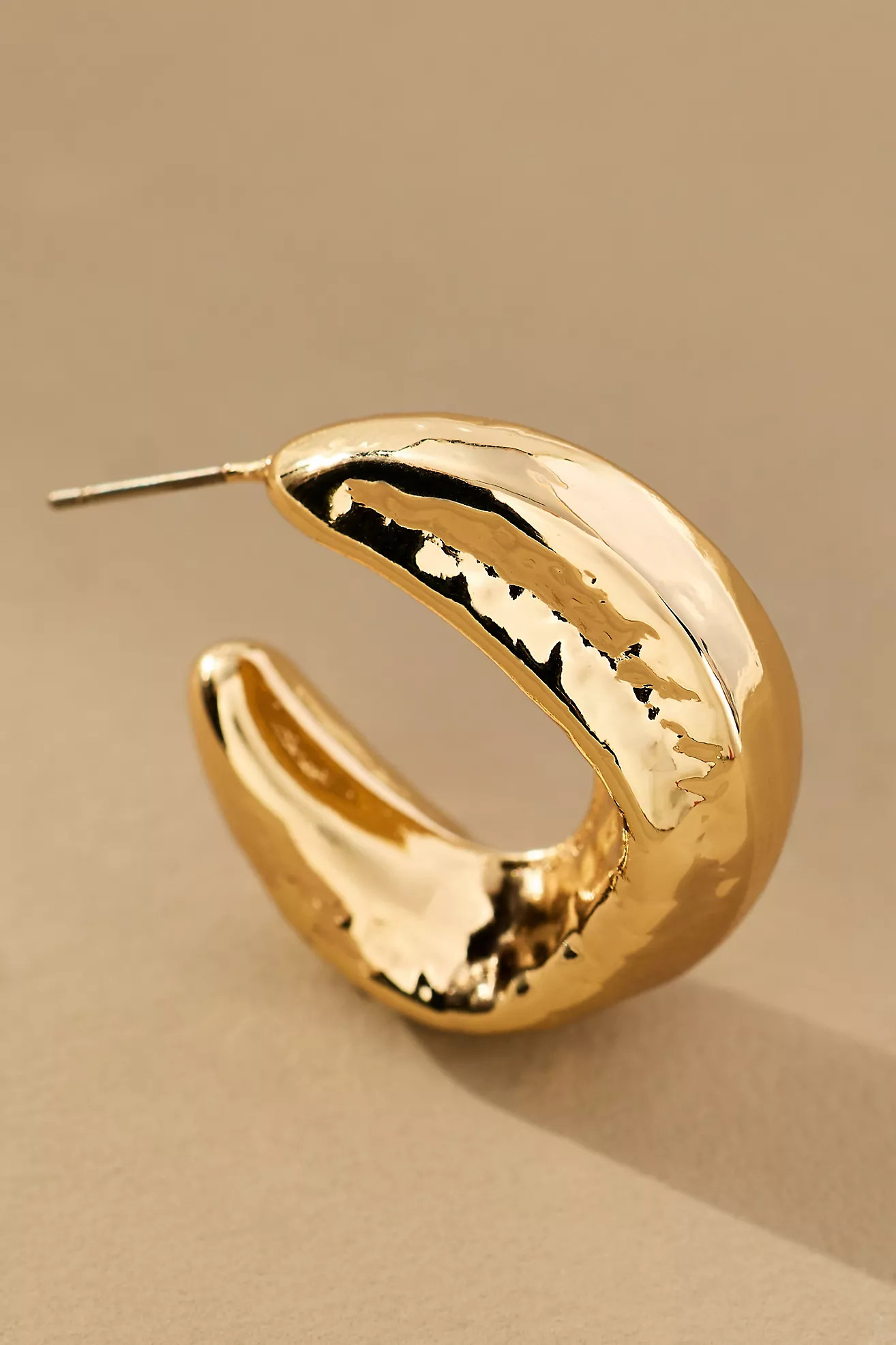 Squared Molten Hoop Earrings | Anthropologie (US)