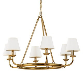 Leigh 6-Light Chandelier with Shades | Ballard Designs, Inc.