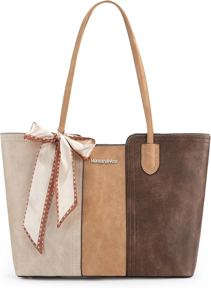 Montana West Tote Bags for Women Medium Top Handle Satchel Purses | Amazon (US)