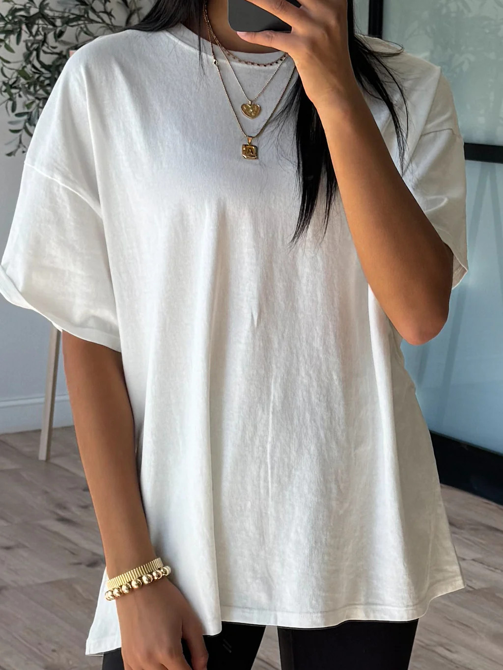 Low Key Boyfriend Tee | White | Talulah
