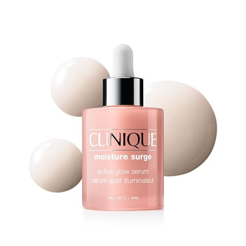 Clinique Moisture Surge Active Glow Serum with Lactic Acid, Hyaluronic Acid + Vitamin C | Hydrating, Lightweight + Oil Free​, 1.7 fl. oz. | Amazon (US)