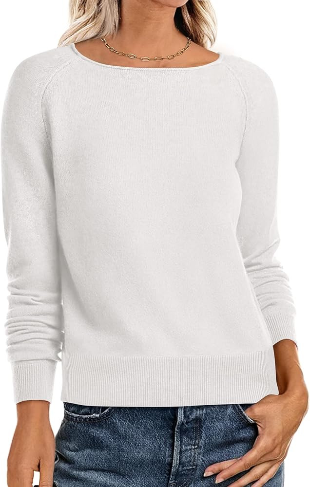 ANRABESS Womens Long Sleeve Rolled Neck Casual Soft Lightweight Basic Pullover Sweater Top 2025 F... | Amazon (US)