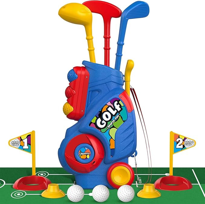 Liberry Toddler Golf Set with Putting Mat for 2 3 4 5 Years Old Boys Girls, Upgraded Kids Golf Ca... | Amazon (US)