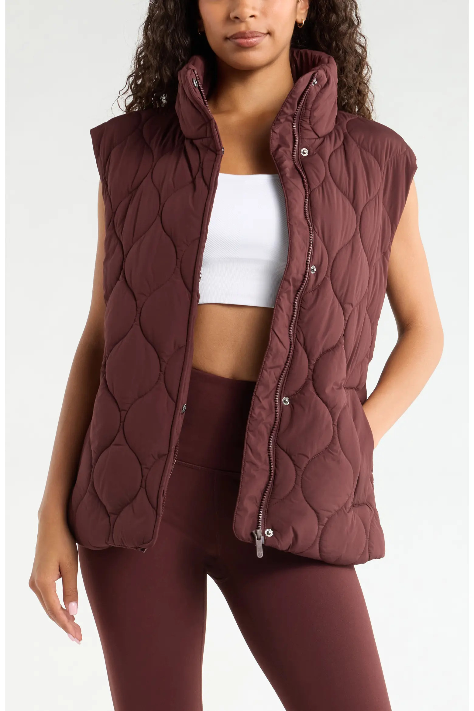 Skyline Belted Puffer Vest (Women) | Nordstrom | Nordstrom