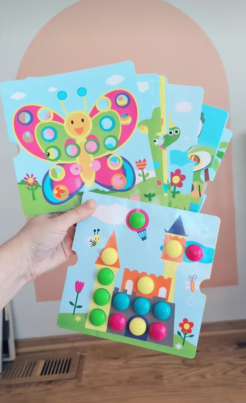 Button art for the cutest Easter basket stuffers for toddlers 🐇💗 #easterbasketstuffers #easterbasket #montessoritoys

#LTKKids #LTKBaby #LTKmomlife