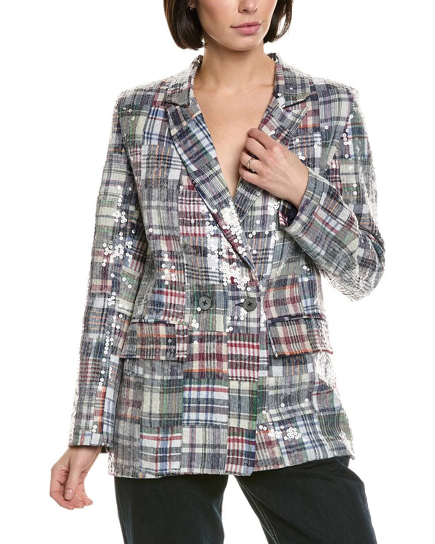 Cynthia Rowley Sequin Madras Blazer | Shop Simon