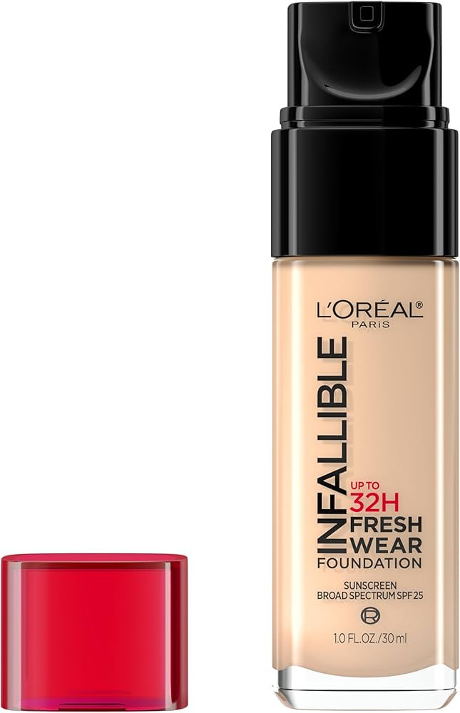 L'Oreal Paris Makeup Infallible Up to 32 Hour Fresh Wear Lightweight Foundation, 410 Ivory, 1 Fl ... | Amazon (US)