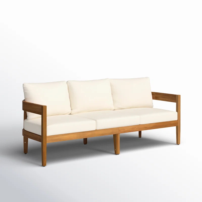 Matilda 76.5'' Acacia Outdoor Patio Sofa | Wayfair North America