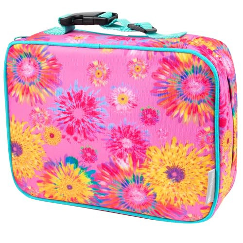Bentology Lunch Box for Girls- Kids Insulated, Durable Lunchbox Tote Bag Fits Bento Boxes, Containers, Jars & Water Bottles- Reusable School Lunch Sleeve Keeps Food Hotter or Colder Longer- Flowers | Amazon (US)