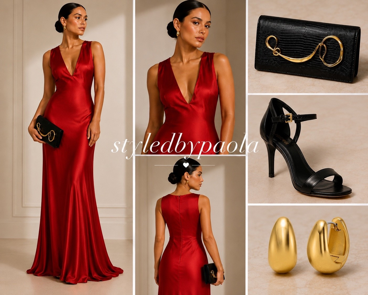 This red satin maxi dress is giving timeless elegance ❤️ Paired with sleek black heels, statement gold earrings, and the chicest black clutch for the ultimate elevated evening look. Perfect for weddings, date nights, formal dinners, holiday parties, and luxury-inspired style moments. ✨

Shop this glamorous red dress look and more elevated fashion finds through my LTK @styledbypaola 🤍

#LTKU #LTKSeasonal #LTKWedding