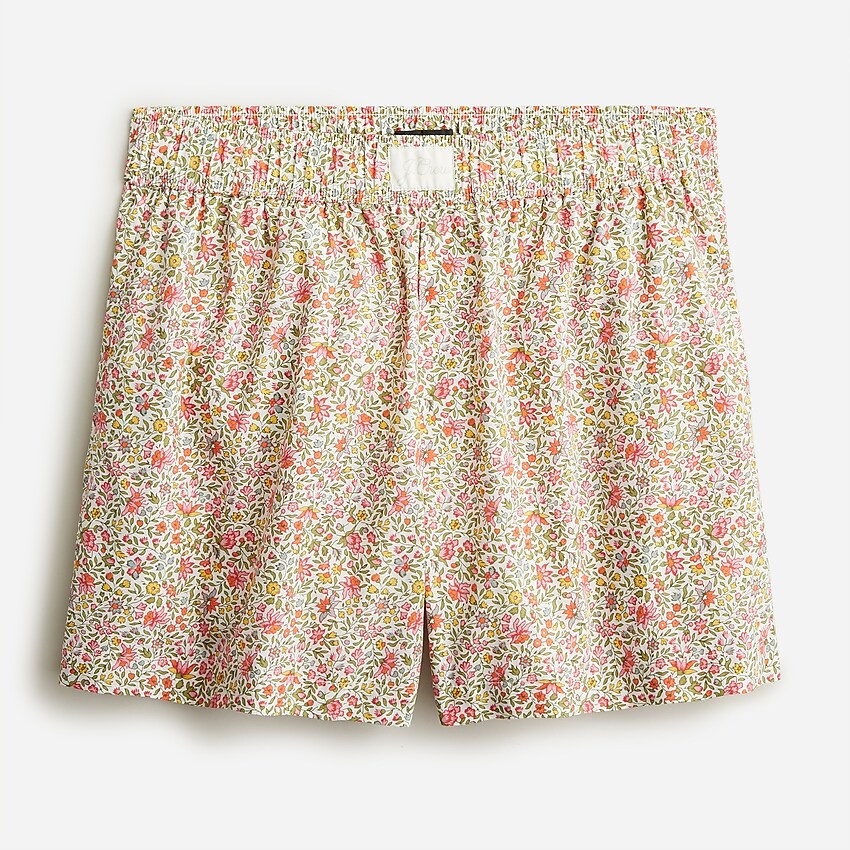 Cotton poplin boxer short in scattered blooms | J. Crew US