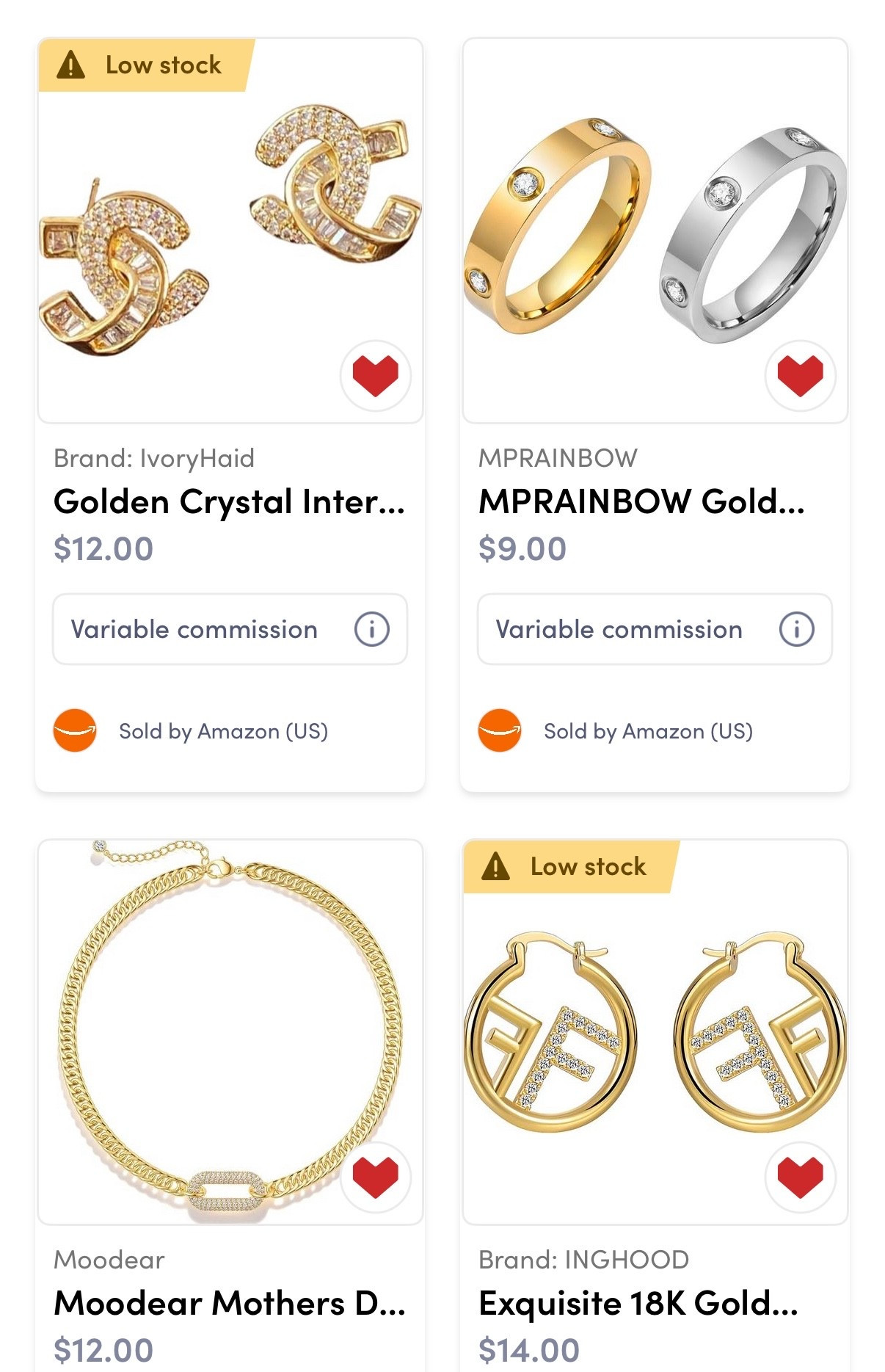 Amazon jewelry look for less