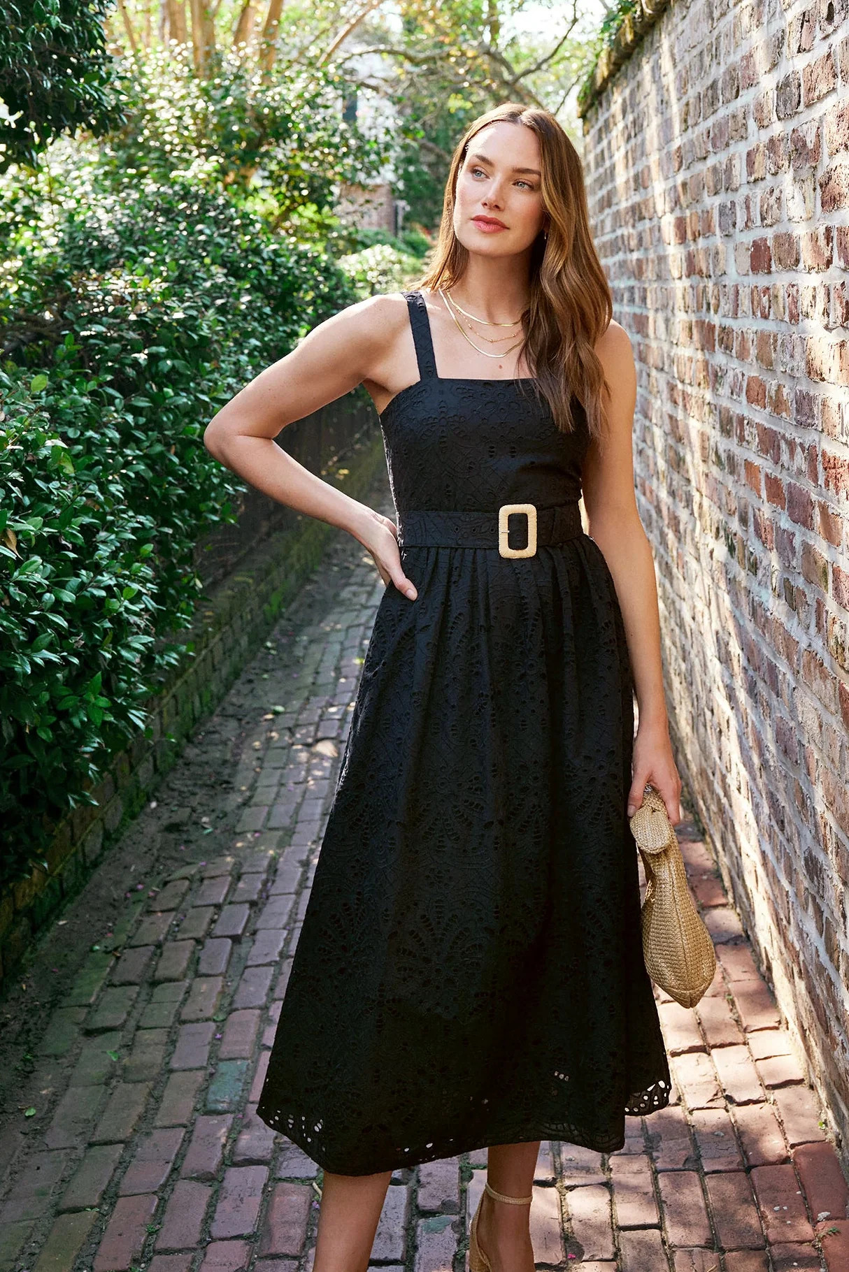 Sheridan French I Spring 2026 I San Miguel Dress in Ink Eyelet | Sheridan French