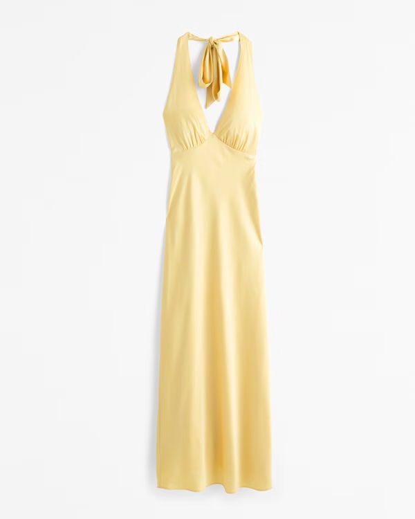 Halter Slip Maxi Dress | Abercrombie & Fitch (US)