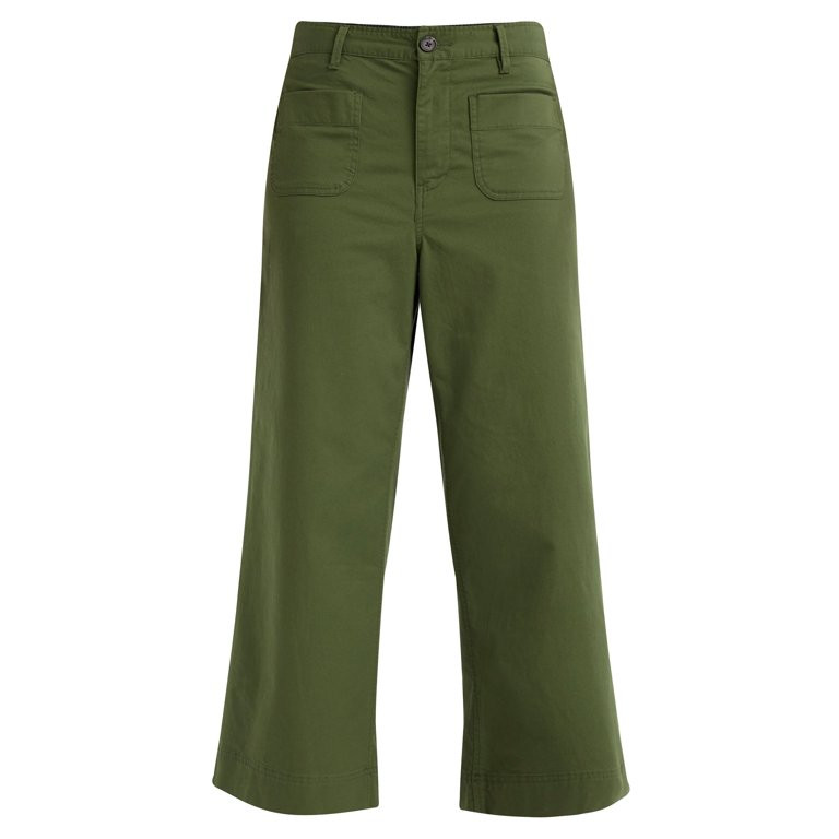Free Assembly Women's and Women's Plus High Rise Cropped Wide Leg Pants, 26” Inseam, Sizes XS- ... | Walmart (US)