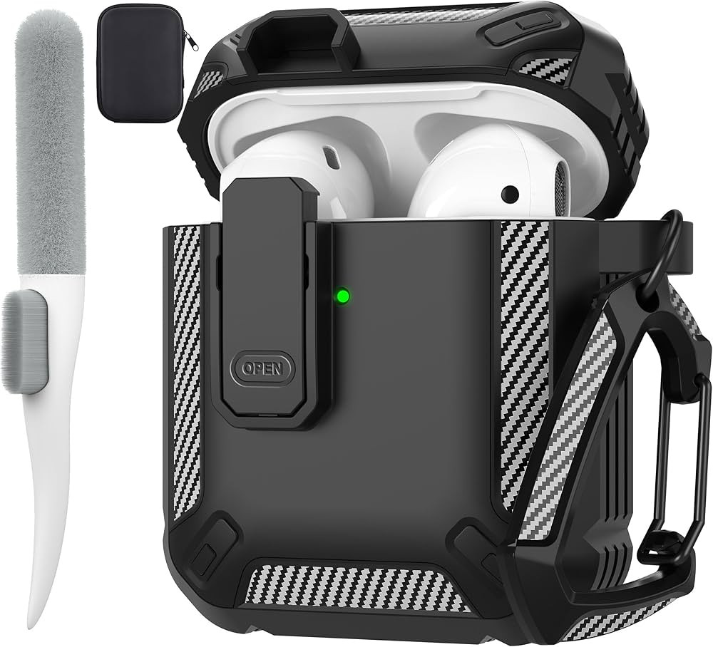 Maxjoy for AirPods Case Cover, Airpods 2 Protective Case with Lock Gen 2 Military Hard Shell Rugg... | Amazon (US)