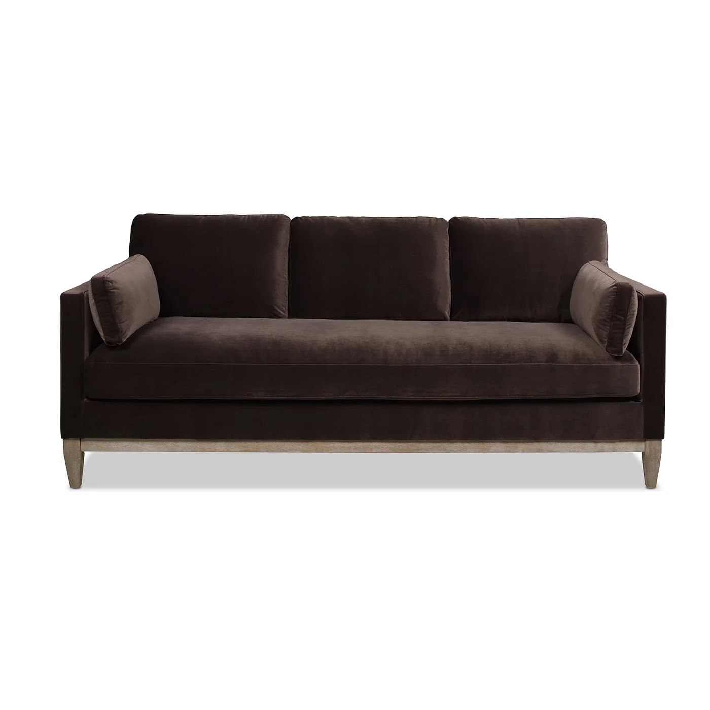 Jennifer Taylor Home Knox 84" Modern Farmhouse Performance Velvet Living Room Sofa Couch in Deep ... | Walmart (US)