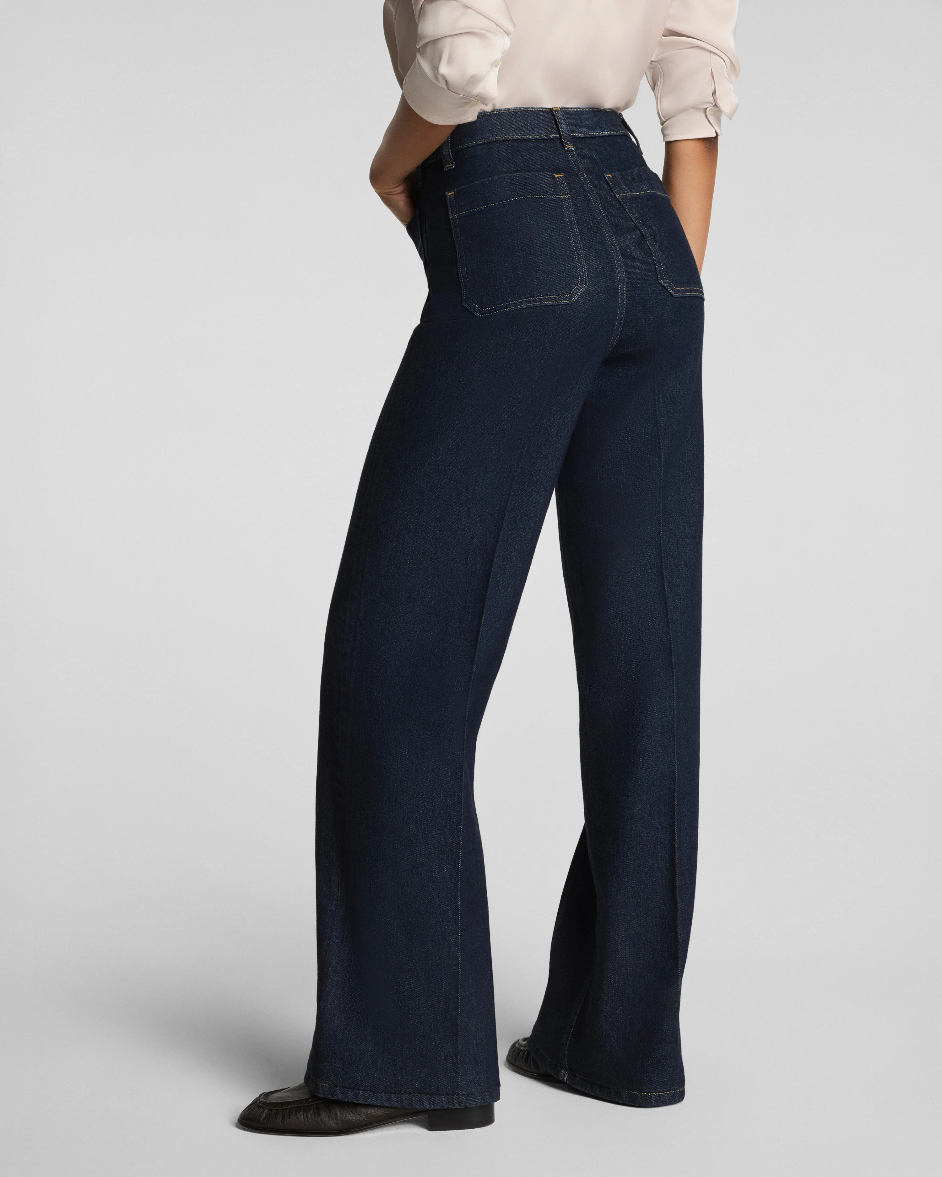 SPANXshape®  Authentic 360 Easy Flare Jeans with Patch Pockets | Spanx