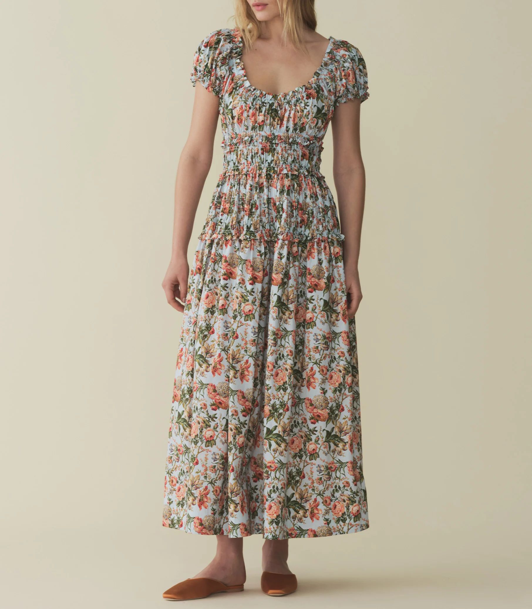 Leanne Dress - Calico Garden| DÔEN | DOEN