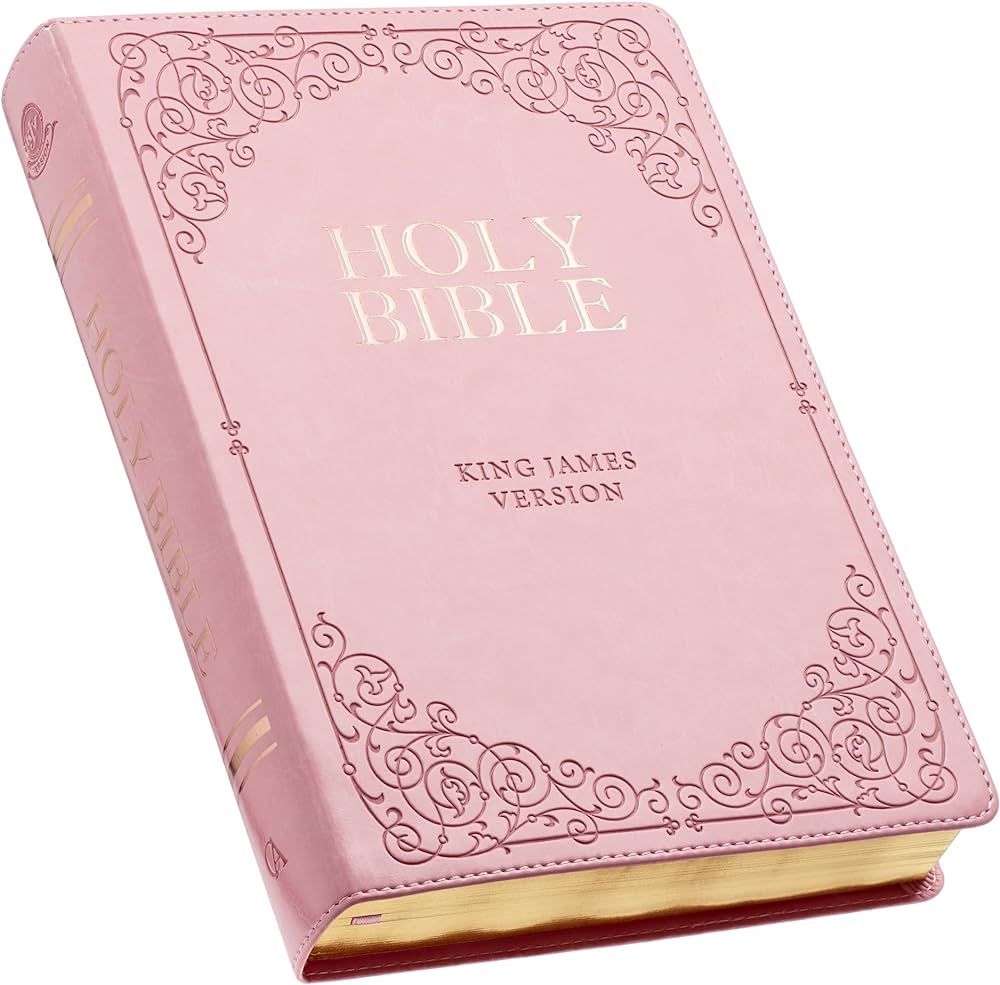 KJV Holy Bible, Giant Print Full-size Faux Leather Red Letter Edition - Thumb Index & Ribbon Mark... | Amazon (US)